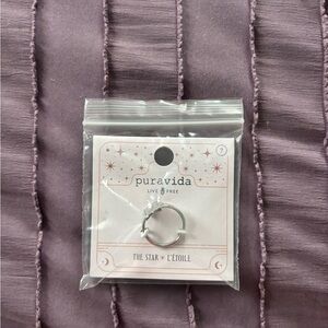 Pura Vida Silver Lightning Bolt Ring